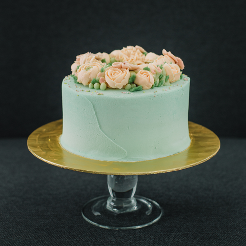 Floral Buttercream Wreath Cake