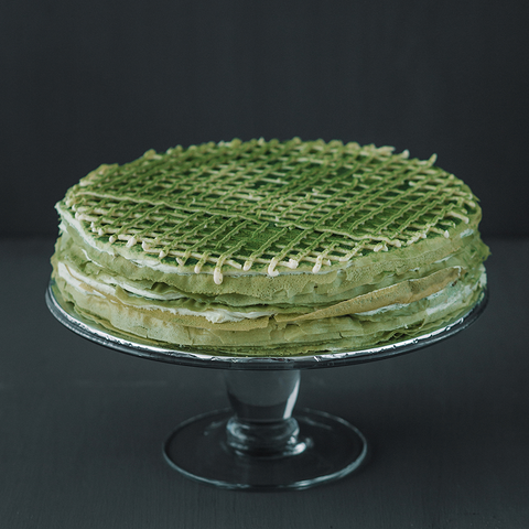 Green Tea & Green Bean Mille Crepe 9 inch