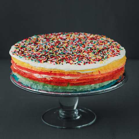 Rainbow Mille Crepe 9 inch